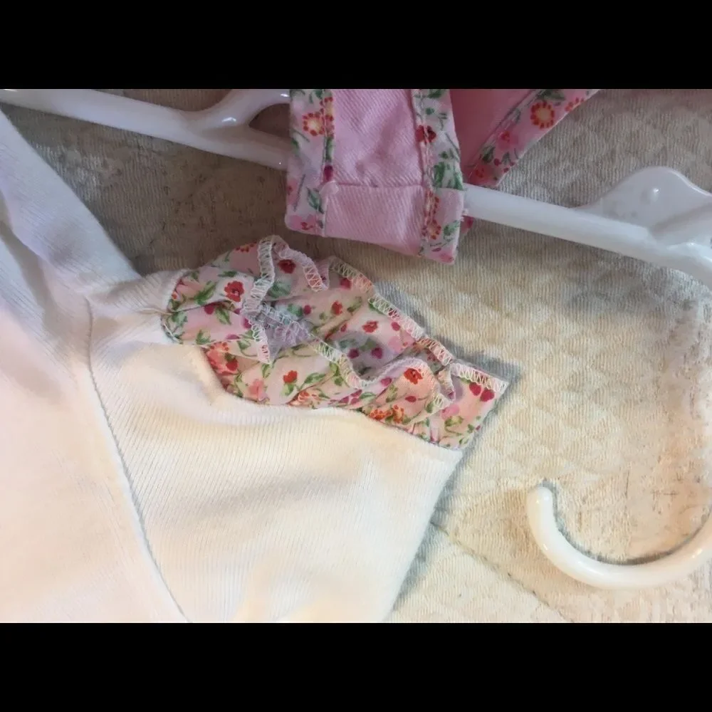 Baby Connection Infant Girls 2 pc Jumper and Bodysuit 3-6 mo NWOT